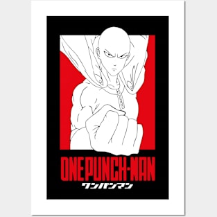 Manga Minimal Punch Hero Posters and Art